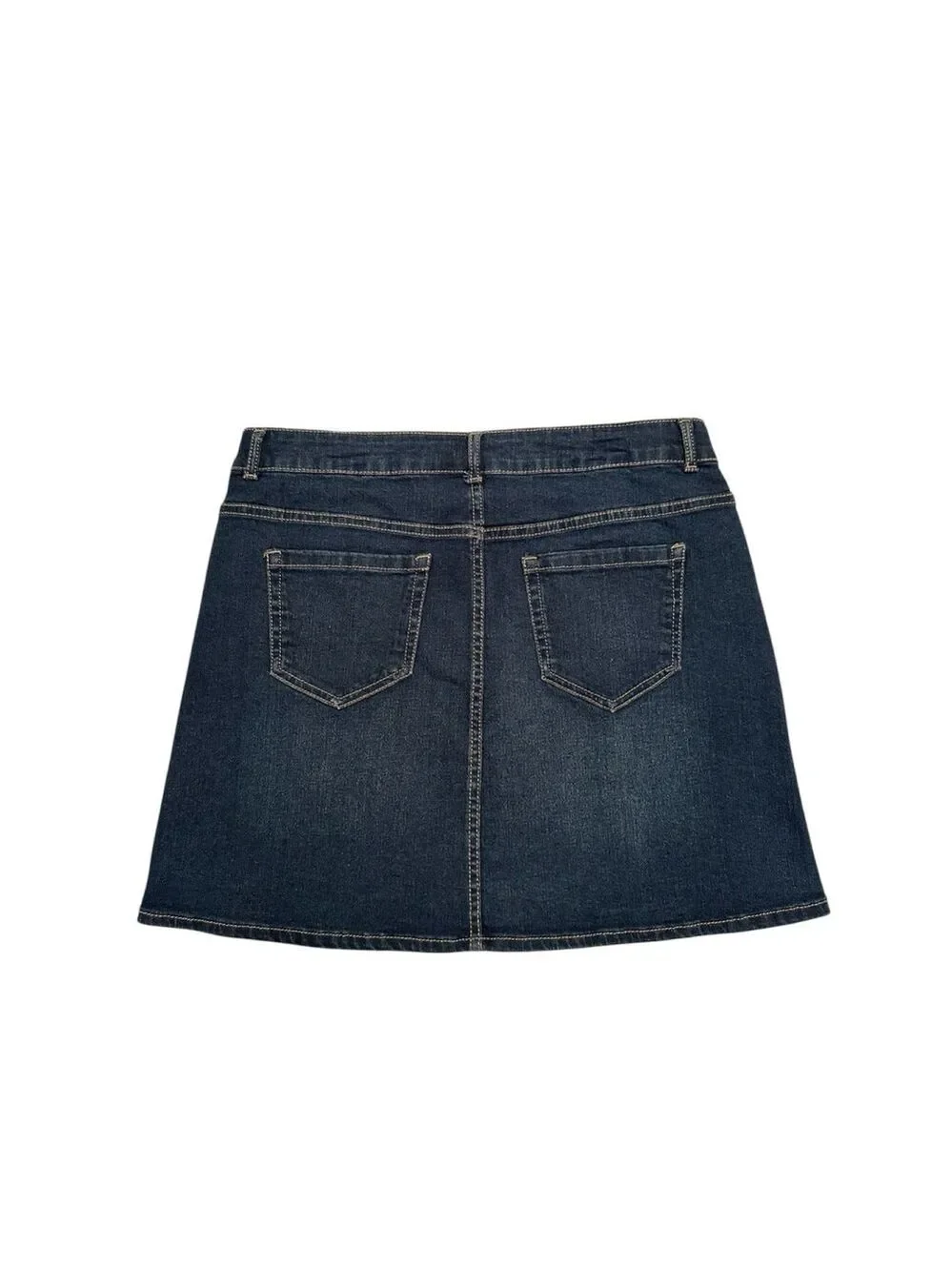 Wonder Nation Destructed Dark Blue Denim Skirt GIRLS Size XXL 18 NEW NWT Zipper